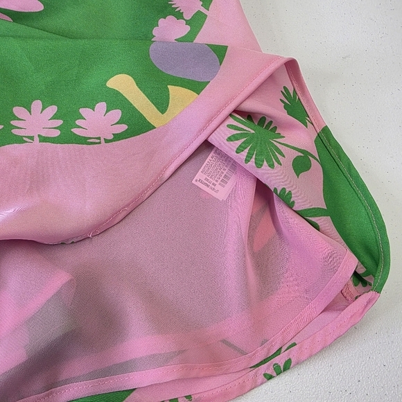 Zara Boho print satin cowl neck mini dress - Picture 7 of 11